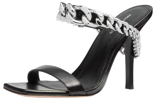 Michael Kors Women's Bianca High Sandal, Black, 8