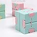 Cube Fidget Toy, Sensory Tool EDC Fidgeting Game for Kids and Adults, Cool Mini Gadget Best for Stress and Anxiety Relief and Kill Time, Unique Idea that is Light on the Fingers and Hands (Pink)