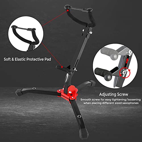 image for EASTROCK Alto&Tenor Saxophone Stand Folding Saxophone Stand Saxophone 
