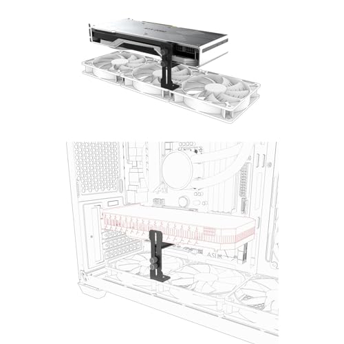 Soporte metálico para GPU con ajuste de altura miniatura 2