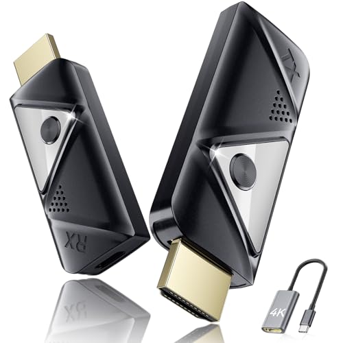 Amazon | FIGEBNY ワイヤレスhdmi 無線 送受信機セット 0.2秒以内遅延