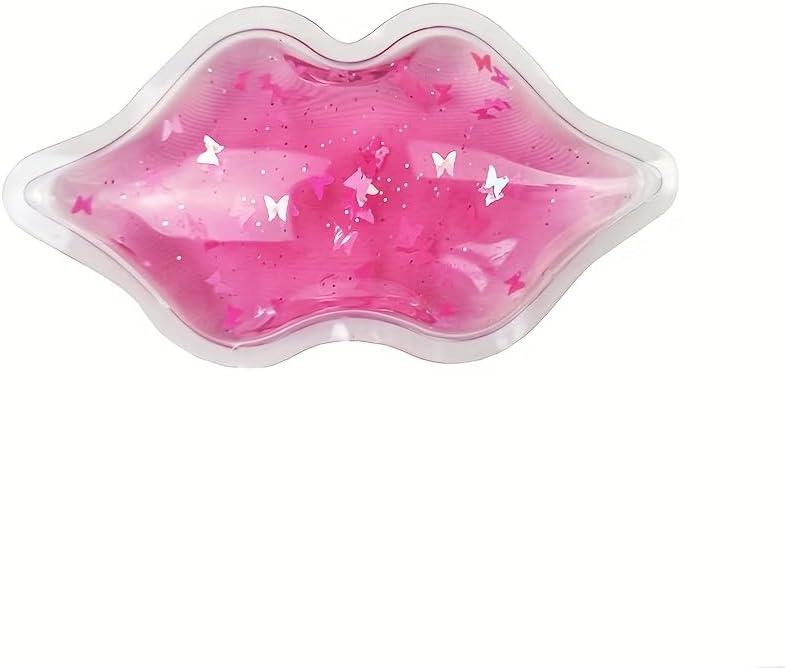 8 PCS-Lip Ice Pack, Lip Cooling Pack， Mini Cold Packs，Reusable Lip Ice Pack for Cosmetic Treatment, Pain Relief