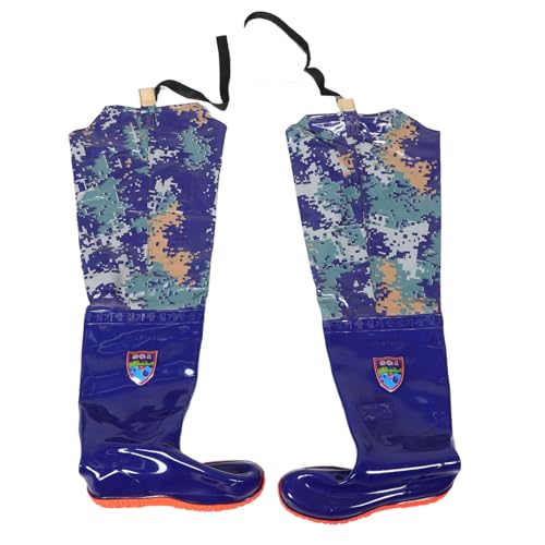 Parliky Non-Slip Rain Boots for Men Waterproof High Knee Waders Breathable Material Perfect for Rainy Day Activities