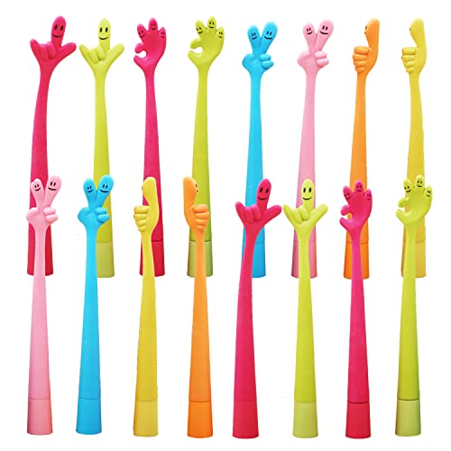 33pcs Bolígrafos de Dedo Bolígrafos Creativo + 2 Mini Cuaderno Pequeño de Dibujos Animados Regalos de Cumpleaños Día del Niño Escolares Navidad Papelería Escolar Oficina Cover