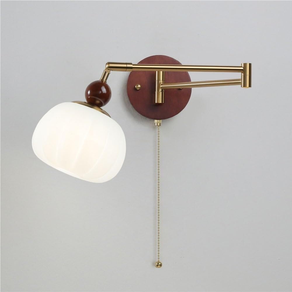 Vintage Swing Arm Foldable Wall Sconce Mid Century Plug In Mid Wall Light