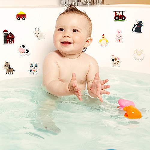 Boao Farm Animals Thick Gel Clings Removable And Reusable Window Clings Decals Stickers For Kids, Toddlers And Adults Home Airplane Classroom Nursery Farm Animals Party Supplies Decorations 20 Pieces #TOP5