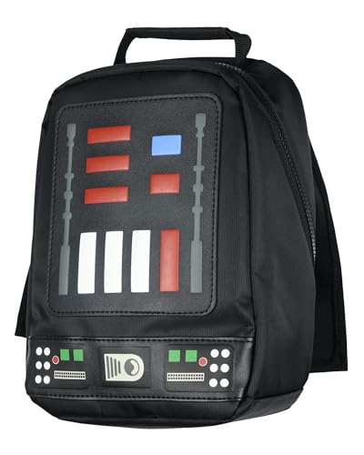 Star Wars Darth Vader Lunch Box Tote Chest Plate with Cape Easy Carry Insulated Food Container Bag 10'