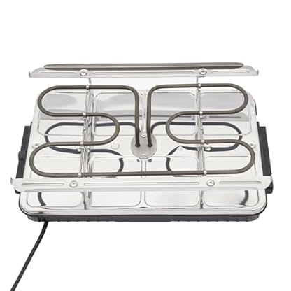 Tischgrill, 1300W Elektrogrill, elektrischer Barbecue-Grill für Steak, Huhn, Rippchen, Fisch, Gemüse, Steak – Bild 6