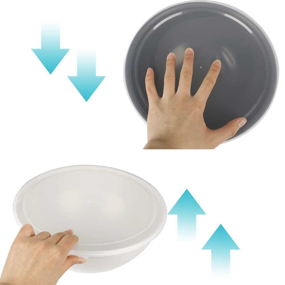 Insalatiera Take Away BoxedHome Ciotole Per Miscelazione Con Coperchio, Riutilizzabili, Confezione Da 12 Pezzi, In Plastica