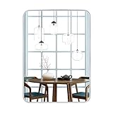 Modernes Design: unser Wandspiegel ist beste Wahl für die Dekoration Ihres Hauses! Silber Rahmen mit minimalistischen Design dekoriert Ihre vier Wände und es passt perfekt zu jedem Möbelstil für Wohn- order Schlafzimmer
