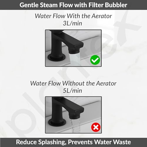 Image of Plantex Pillar Tap for Wash Basin with Water Saving Aerator and Brass Spindle /Quarter Turn Basin Tap with Teflon Tape /Pillar Cocke for Wash Basin - Pack of 1 (Black)