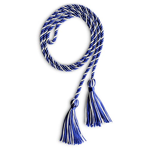 Image of Endea Graduation Single Honor Cord Two-Color (Royal Blue /White)
