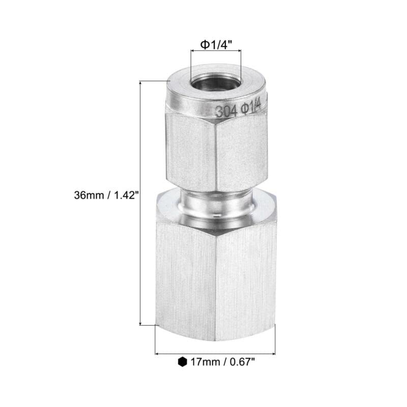 Tool parts Compression Tube Fitting 1/4NPT Female Thread x 1/4