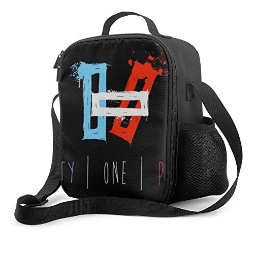 Portable Insulated Lunch Bag 21 Blurryface Pilots Lunch Box Cooler Tote Bag Lunch Sack
