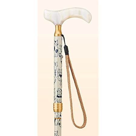 Amazon 杖 女性 おしゃれ 折りたたみ 折りたたみ式杖 ステッキ 愛杖 プリティキャッツ ストラップ付き An 3 愛杖 折りたたみ杖