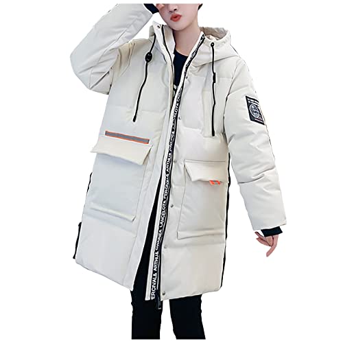 Manteau mi-long à capuche pour les sorties urbaines et balades d'hiver