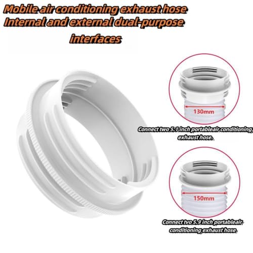 Conector adaptador de manguera de CA para evitar fugas de calor en aire acondicionado portátil 6