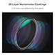 K&F Concept ND Filter 82mm Graufilter ND1000 (10 Stop) Magnetisches mit Objektivdeckel 82mm