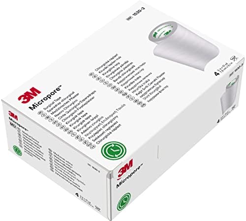 3M™ Micropore™ Surgical Tape 1530-3, 3 inch x 10 yard (7,5cm x 9,1m), 4 rolls/box
