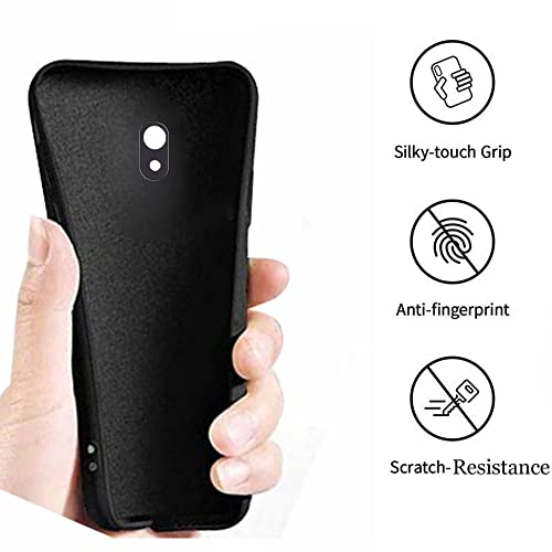 Image of A rtistque Liquid TPU Silicone Matte Shockproof Flexible with Camera Protection Soft Back Cover Case for Mi Redmi 8A - Black