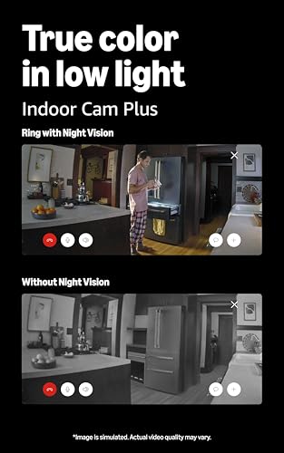 Image of Ring Floodlight Cam, Wired (newest model), White with Indoor Cam Plus, White