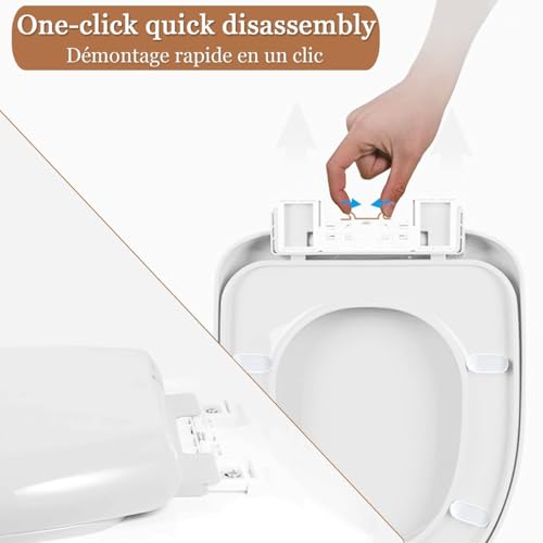 Abattant WC allongé rouge pour résoudre les problèmes de stabilité et de nettoyage