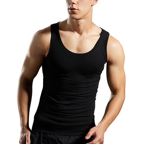 Generisch Athletic - Camiseta de tirantes para hombre, para culturismo, deportiva, sin mangas, para entrenamiento, fitness, transpirable, elástica