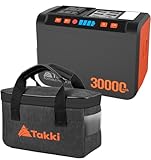 Takki 111Wh Portable Power Station with Carrying Case Bag, Camping Generator Lithium Battery with Peak 120W AC Outlet USB Ports for for Home Power Outages Outdoor Camping