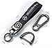 SDSHSM Genuine Leather Car Keychain for Mercedes Benz A C E S Class Series GLK CLA GLA GLC GLE CLS SLK AMG Series Key chain Ring for Men and Woean,Car Key Fob Accessories Family Present