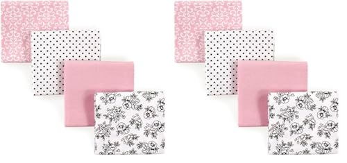 Image of Hudson Baby Unisex Baby Cotton Flannel Receiving Blankets, Toile, One Size (Pack of 2)