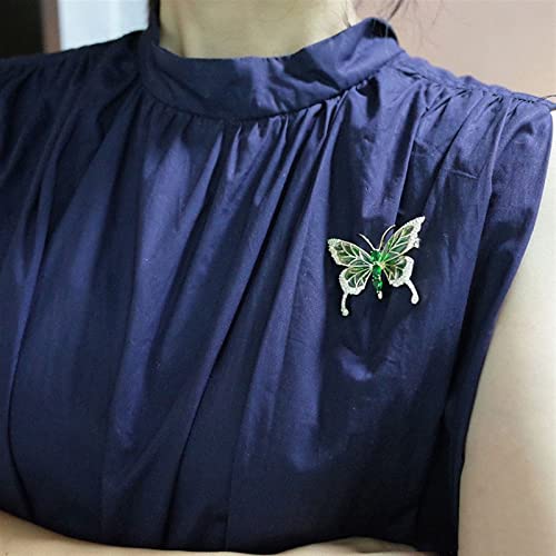 Broches pour femmes broche papillon vert zircon accessoire mode - 3