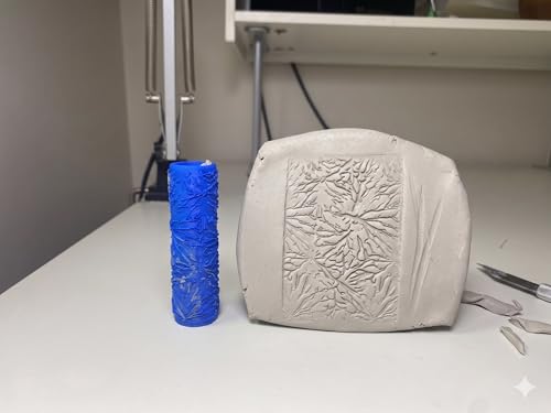Rouleau de texture branche pour argile en atelier de modelage