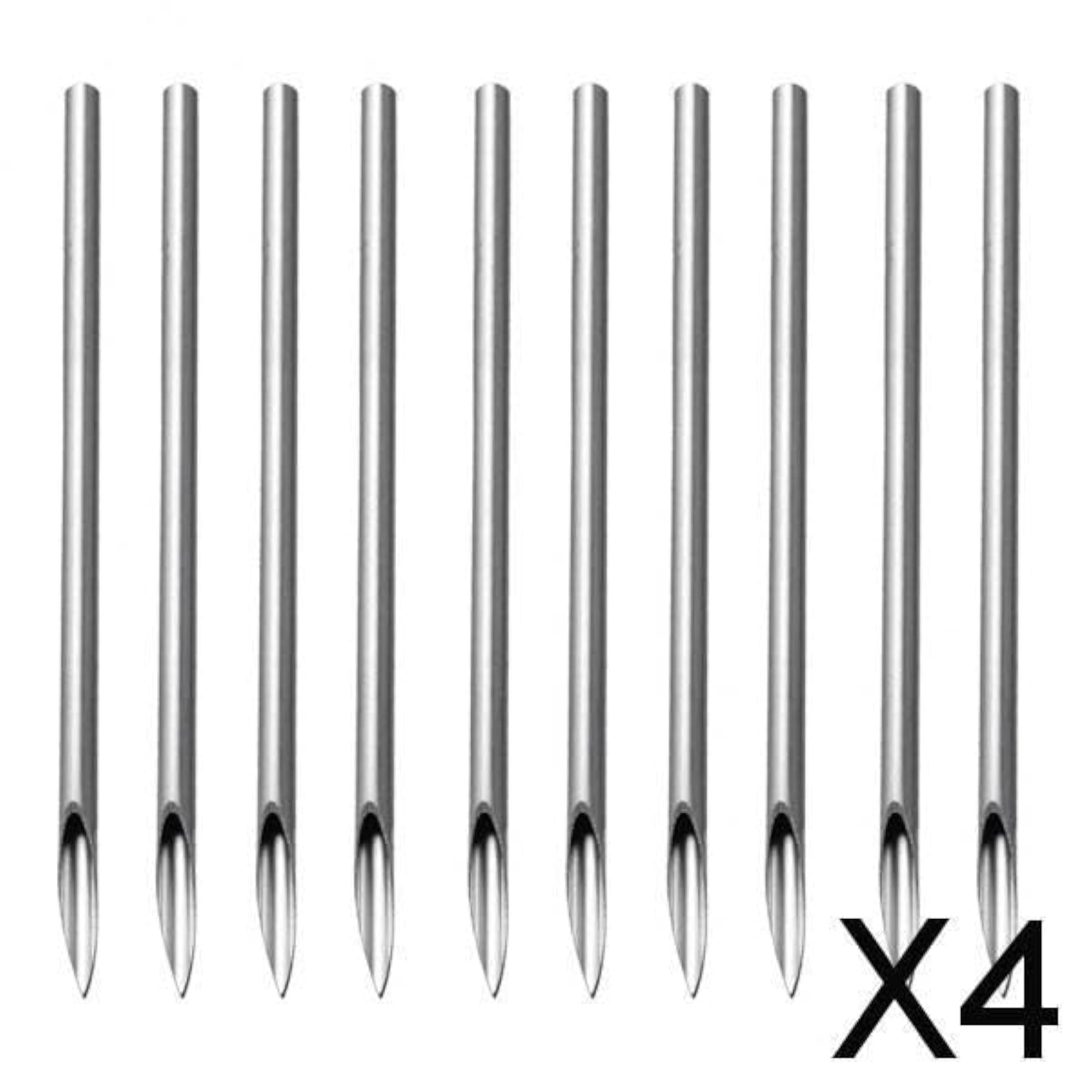 Sterilized Piercing Needles for Navel Ear Lip, 10pcs