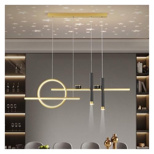 Suspension Nordic Home en or et noir, l'élégance du Mid-Century