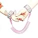 GEZHU Happywalk sécurité Enfants Anti Poignet Perdu Lien de Traction Corde avec Induction de Verrouillage, Longueur: 2 m (Rose) Équipement de Fitness à Domicile Pratique. (Color : Pink)