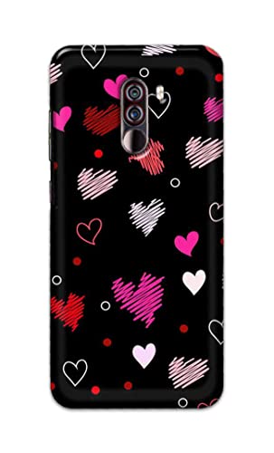 Image of PRINTFIDAA Vibrations of Love Hard Back Cover for Poco F1, Pocophone F1 Back Cover -(P6) KAT1009