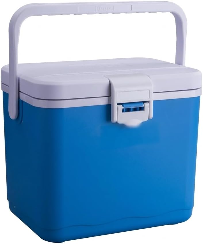 Insulated Storage Container Outdoor Chiller with Latch Hinged Lid Keeps Items Cold Suitable for Camping Picnics Family Outings Vendor Stalls