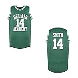 RUHAO #14 The Fresh Prince of Bel Air Academy #25 Carlton Banks Basketball Jersey 0s Hip Hop Clothes for Party Men (#14 Green, Medium)