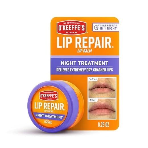 O'Keeffe's Lip Repair Night Treatment Lip Balm, .25 Ounce Jar, (Pack of 1)
