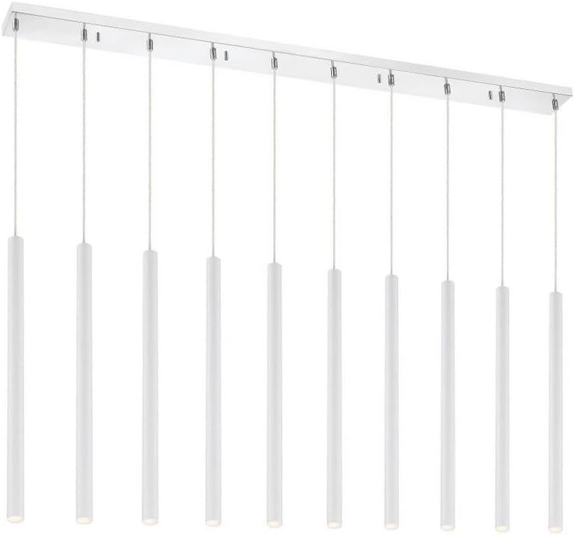 Z-Lite 917MP24-WH-LED-10LCH 10 Light Island/Billiard, Chrome