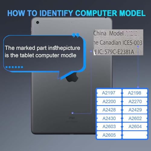 image for JYYSCRN for iPad 7th 8th 9th Generation Screen Replacement Gen 10.2