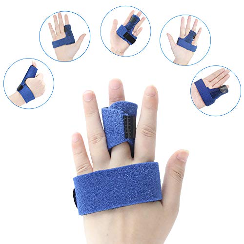 Kuiji Tutore per Dita per Tutte Le Dita, tutore per Dita  Supporto tutore per Dita  tutore per raddrizzare Le Dita  Cinghia di Fissaggio Regolabile con Alluminio Integrato