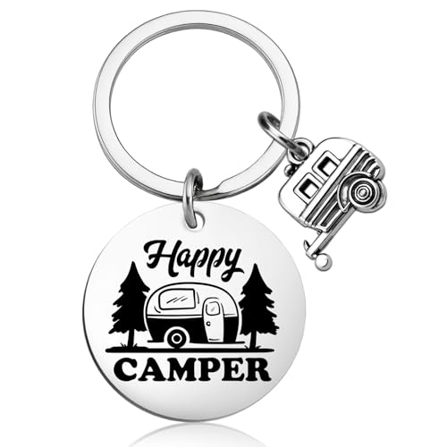 Qiubewi Camper Keychain for RV Lovers