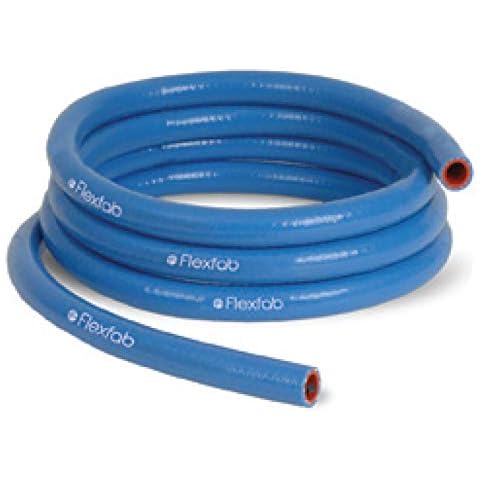 FlexFab - 1" ID x 1 ft (Sold Per Foot) 5526 Blue Silicone Heater Hose 25mm 350F Radiator Coolant P/N 5526-100 Cover