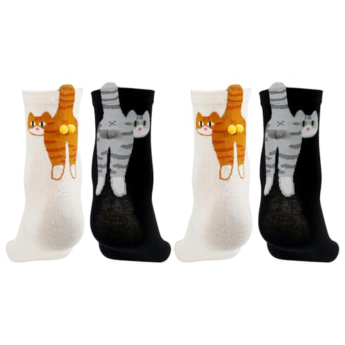 Cat Socks with Balls