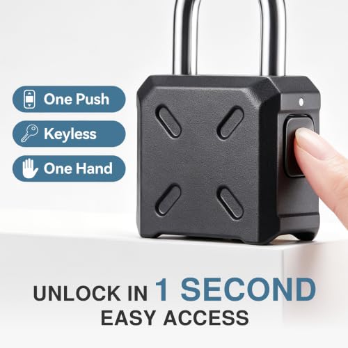 Image of Puroma Combination Lock Heavy Duty Outdoor Padlock, Security Customizable 4 Digit Code Gate Locks for Fence, Toolbox, Case, Hasp Storage,1 Pack