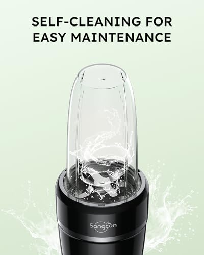 Sangcon BL955AB 1000W Blender For Smoothies, Blender For Kitchen Smoothie Blender With (3) Cups (2) Spout-Lids (1) Storage-Lid (1) To-Go-Lid, Portable Personal Blender For Shakes Ice Crush Frozen Drink Spices thumb #7