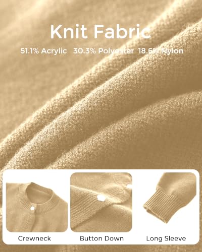 Image of Girls Cardigan Sweater School Uniforms Toddler Long Sleeve Button Knit Solid Sweaters Tops
