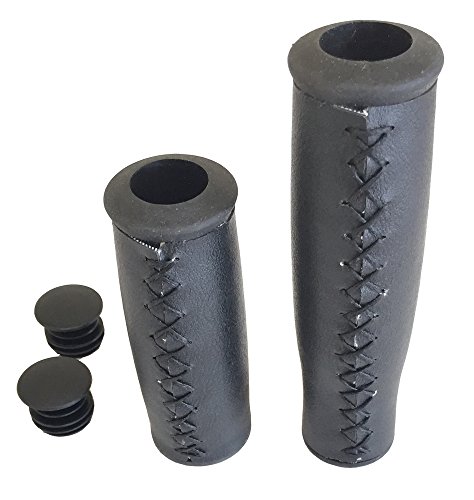 Ez Cross Synthetic Leather Grips For Multi-Speed Beach Cruiser Bikes, City Bikes (Black) #TOP1
