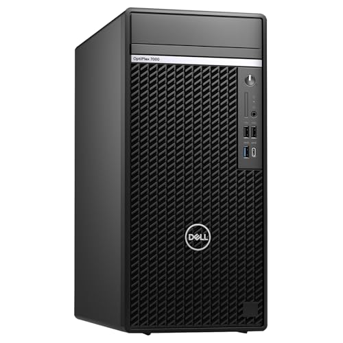 Ordinateur de bureau Dell Optiplex 7000 tour, processeur Core i5-12400, mémoire RAM 16 Go DDR5, disque SSD 512 Go, Win 11 Pro (reconditionné)